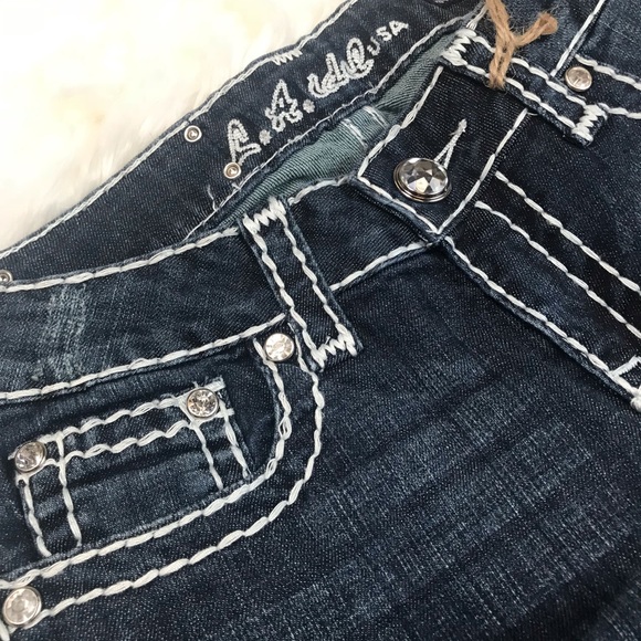 LA Idol rhinestone skinny jeans - Picture 3 of 5